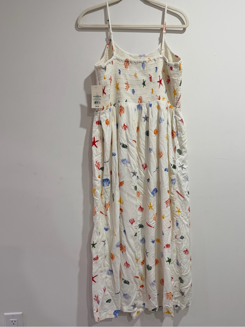 A New Day Midi Sundress with Colorful Seashell Print - Picture 5 of 5